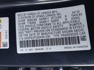2025 Honda Civic Sport