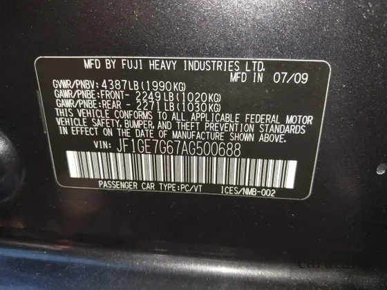 2010 Subaru WRX